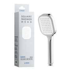 두진 잔수제거 스퀘어 샤워기 헤드 S300, 1개, 화이트 홈인테리어/욕실용품 반품 최저가 9,640원