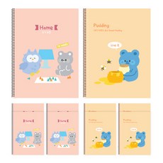 영아트 쓰기 10칸 스프링노트 여아용, 랜덤 발송, 10개 문구/오피스/학용품/수업준비 반품 최저가 8,880원