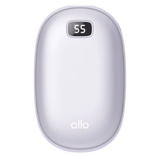 알로코리아 충전식 휴대용 손난로 멀티 보조배터리 8000mAh, WM800, 퍼플 가전디지털/계절가전 반품 최저가 11,520원