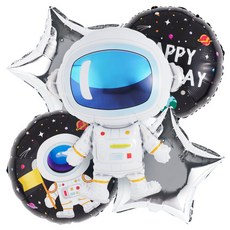 파티팡 원팩 생일은박풍선 우주인 부케 5p 세트, 혼합색상, 1세트 문구/오피스/파티/이벤트 반품 최저가 2,530원