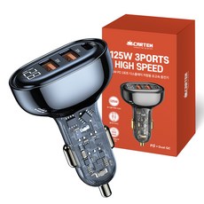 카템 125W PD 3포트 디스플레이 차량용 초고속 충전기 시거잭, 혼합색상 자동차용품/차량용 전자기기 반품 최저가 21,800원