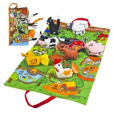 Jollybaby 한글버전 농장 플레이세트 촉감발달완구, 1개 완구/취미/신생아/영아완구 반품 최저가 31,500원