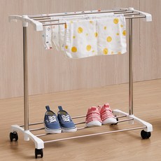 트레벨 스텐 이동식 미니 빨래건조대 2단 와이드형, 화이트 홈인테리어/청소/세탁용품 반품 최저가 6,920원