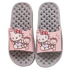 릴팡 물빠짐이좋은 라탄 EVA 소프트 아동용 욕실화, 헬로키티, 1개 생활용품/욕실용품 반품 최저가 6,760원