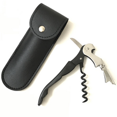 씨오브비 고급 스팟 다용도 와인 오프너 + 가죽 케이스 세트, 블랙, 1세트 주방용품/주방잡화 반품 최저가 3,860원