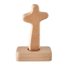 주앤지 가정 예배용 성묘 원목 탁상 십자가 9 x 12 cm, 너도밤나무 B, 1개 완구/취미/수집품 반품 최저가 6,250원