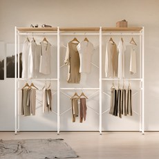 하비티 프리미엄 설치형행거, 내추럴 홈인테리어/침실가구 반품 최저가 100,100원