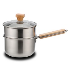 발룬피니 인덕션 IH 3중바닥 원목핸들 혼합 냄비, 1개, 16cm찜기겸용편수 주방용품/냄비/프라이팬 반품 최저가 14,200원