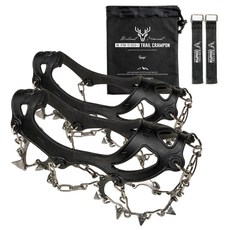 Roope 논슬립 스테인리스 체인용접 아이젠 + 파우치 + 벨크로 세트, 블랙(아이젠) 스포츠/레저/등산/아웃도어 반품 최저가 20,990원