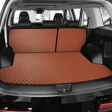 지엠지모터스 퀼팅가죽 현대 디 올 뉴 싼타페 5인승 2024년형 차량용 2열등받이 + 트렁크 매트 세트, 컨텐츠 참조, 브라운 자동차용품/인테리어 반품 최저가 28,190원