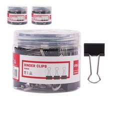 델리 메탈 더블클립 5호 E8565A 블랙, 19mm, 40개입, 3개 문구/오피스/학용품/수업준비 반품 최저가 4,830원