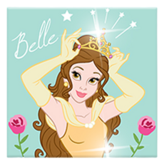 아이러브페인팅 디즈니 DIY CUBIC PAINTING 큐빅 세트 25 x 25 cm, 일러스트 벨, 1세트 문구/오피스/미술/화방용품 반품 최저가 5,890원