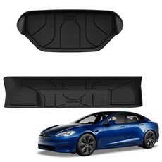 3W 에코라이너 TPE 카매트 프렁크 + 트렁크 하단 세트, BLACK, 테슬라 모델S 2023년 6월~ 자동차용품/인테리어 반품 최저가 60,750원