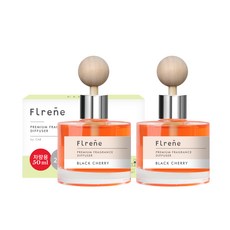 플렌느 차량용 디퓨저 50ml + 우드볼스틱 + 양면테이프, 블랙체리, 2세트 생활용품/방향제 반품 최저가 10,590원