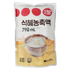 식자재왕 식혜농축액, 790ml, 1개 식품/유제품/아이스크림 반품 최저가 7,100원