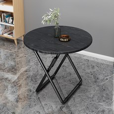 가구느낌 나인 접이식 원형 테이블, 블랙, 2인용 홈인테리어/주방가구 반품 최저가 16,860원