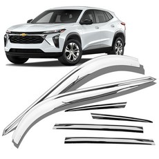 윈드레인 안깨지는 크롬 썬바이저 6p 세트, 트랙스 크로스오버, 실버 자동차용품/익스테리어 반품 최저가 16,350원