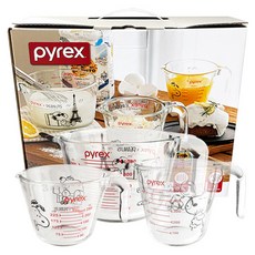 파이렉스 유리 스누피 계량컵 세트, 혼합색상, 1.75L, 1세트 주방용품/주방잡화 반품 최저가 29,790원