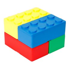 인디케이 직사각 블럭 수납 4종 세트, 혼합색상, 1개 문구/오피스/사무용품 전문관 반품 최저가 7,650원