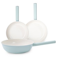 까르투하 인덕션 세라믹 IH 미세스홈 후라이팬 세트 3개, 민트, 프라이팬 24cm + 프라이팬 28cm + 웍 28cm, 1세트 주방용품/냄비/프라이팬 반품 최저가 89,920원