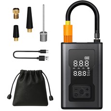 홈플래닛 무선 휴대용 다용도 에어 펌프 공기 주입기 풀세트 (2000mAh x2), 1개, 블랙 자동차용품/차량관리/소모품 반품 최저가 18,080원
