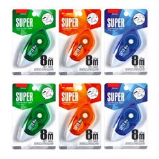 창리 다다 가성비 슈퍼 수정테이프 8m, 랜덤 발송, 6개 문구/오피스/필기류 반품 최저가 3,580원