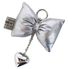 니뜨 쿠션 리본 키링, 13.5cm, 실버, 1개 홈인테리어/뜨개질용품 반품 최저가 4,200원