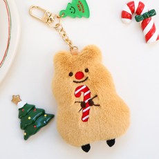 키키쿼카 크리스마스 쁘띠 키링, 키키 브라운, 1개, 16.5cm 완구/취미/인형 반품 최저가 8,200원