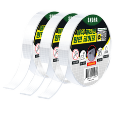 스코라 강력 메쉬 실리콘 다용도 양면 테이프 15mm x 3m, 3개 생활용품/생활잡화 반품 최저가 6,480원