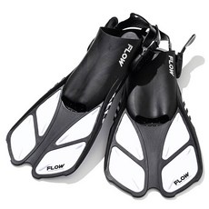 플로우 숏핀 오리발 + 파우치 세트, 블랙 + 화이트 완구/취미/물놀이/계절완구 반품 최저가 27,410원