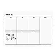 마그피아 스케줄보드 주계획표 가로, 고무자석 완구/취미/학습완구/교구 반품 최저가 10,690원