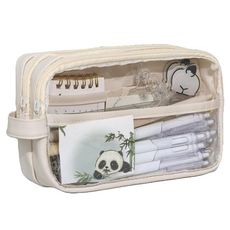 머니풀 마카롱 파우치 대용량 필통, 크림, 1개 문구/오피스/학용품/수업준비 반품 최저가 5,590원