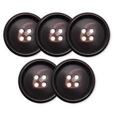 동대문단추왕 뿔 단추 18mm JWS-01, 5개, 다크브라운 홈인테리어/수예/수선 반품 최저가 5,410원