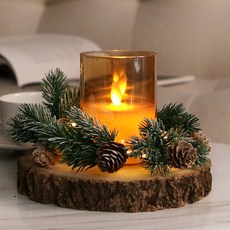 디오컴퍼니 샴페인골드 글라스 밀랍 LED초 소, 혼합색상 홈인테리어/캔들/캔들홀더 반품 최저가 8,050원