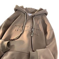 패션플로우 음양각 레터링 포인트 레이어드 끈 후드티 기모 패션의류/잡화/남녀 공용 의류 반품 최저가 10,590원