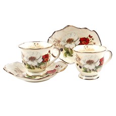 로즈벨라 2인조 커피잔 잔 컵 찻잔 물컵, 1세트 주방용품/커피잔/찻잔 반품 최저가 53,130원