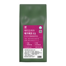 1킬로커피 에티오피아 예가체프 G1, 334g, 1개, 홀빈(분쇄안함) 식품/커피/원두/차 반품 최저가 18,500원