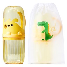 아우라팸 어린이 양치컵 칫솔 케이스, 노랑, 1개 홈인테리어/욕실용품 반품 최저가 6,860원