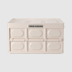 진심감성 다용도 수납 폴딩박스, 크림베이지, 30L, 1개 생활용품/수납/정리 반품 최저가 9,170원