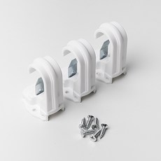 생활백서 커튼봉 브라켓 25mm, 화이트, 3개 홈인테리어/커튼/블라인드 반품 최저가 3,420원