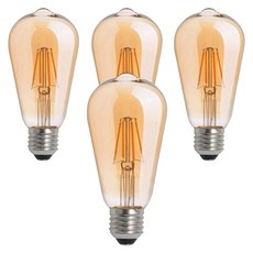 샛별하우스 LED 에디슨 전구 4W ST64, 4개 홈인테리어/조명/스탠드 반품 최저가 18,920원