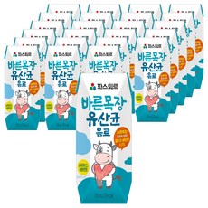파스퇴르 바른목장 유산균 음료, 125ml, 24개 헬스/건강식품/건강즙/음료 반품 최저가 13,400원