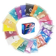 코히모 인어펄 파우더 반짝이 펄 가루 슬라임 재료 24종 세트 4W020, 1세트, 혼합색상 완구/취미/역할놀이 반품 최저가 7,780원