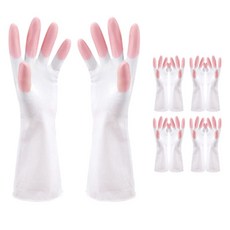 블럭마트 주방 고무장갑, 핑크, 중(M), 5개 주방용품/고무장갑 반품 최저가 5,050원