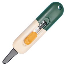 델리 투톤 오토락 슬라이딩 라운드 톱날 컷터 TD701, 1개, 투톤그린 문구/오피스/학용품/수업준비 반품 최저가 3,760원