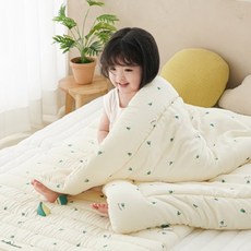 밤부베베 얌얌쑥쑥 냉감 분리형 사계절 낮잠이불 세트, 그린어니언 베이지 홈인테리어/FW 침구샵 반품 최저가 142,060원