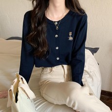 엘쏘 여성용 곰돌이 자수 베이직 가디건 패션의류/잡화/여성패션 반품 최저가 8,970원