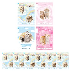 모닝글로리 초등1-2 무제 애니멀 17줄 노트, 랜덤발송, 10개 문구/오피스/학용품/수업준비 반품 최저가 6,070원