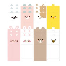 톡톡팬시 1000 동물봉투 8종, 혼합 색상, 24개 문구/오피스/카드/엽서/봉투 반품 최저가 11,400원