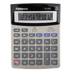 알파 12단 계산기 대형, 혼합 색상, 1개 문구/오피스/사무용품 전문관 반품 최저가 9,400원